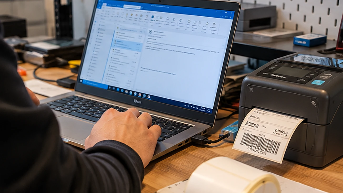 Nieuwe laptop voor een winkel: Outlook, Office en labelprinter overgezet