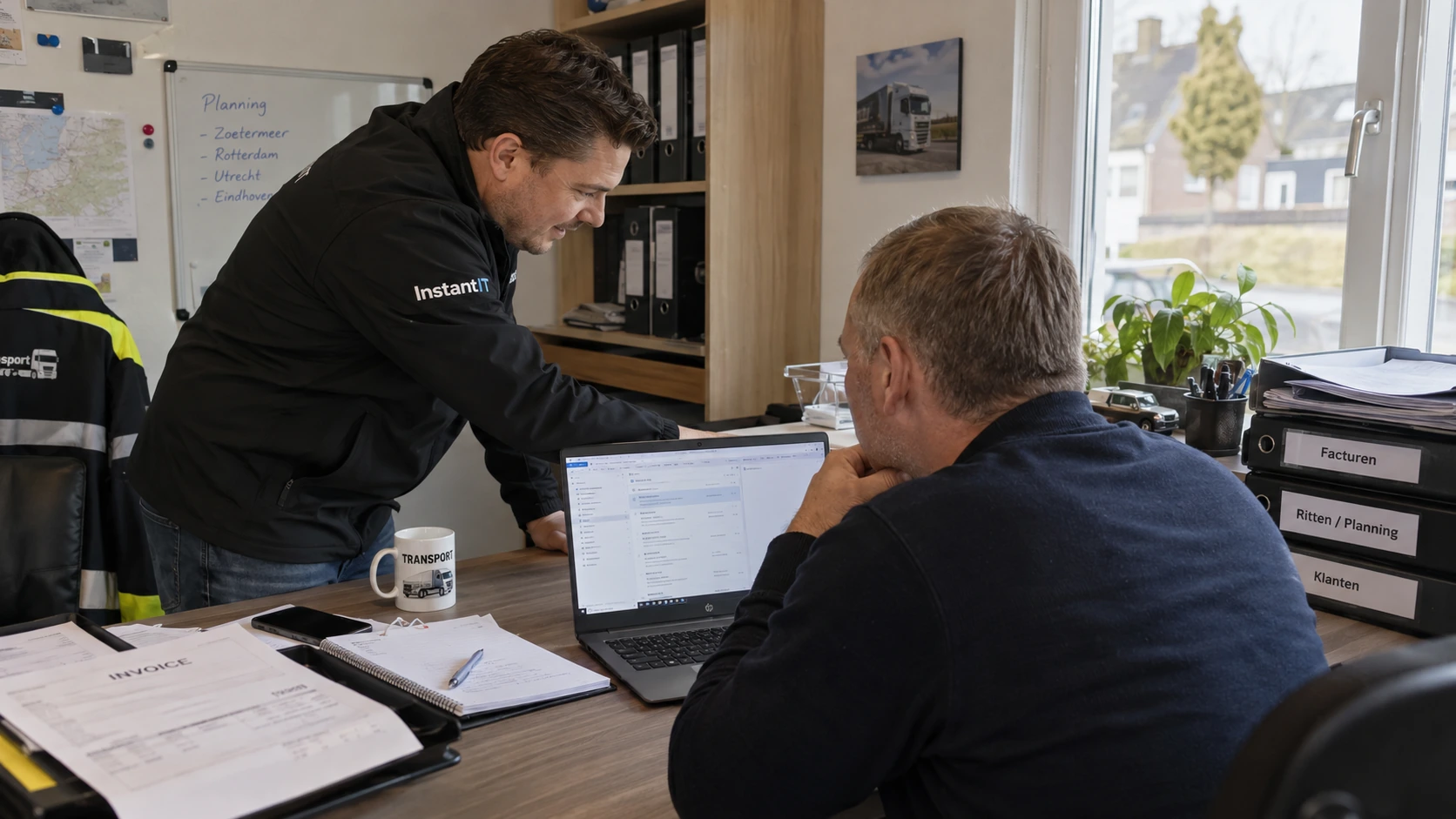 Zakelijke e-mail en facturenmailbox ingericht voor een transportondernemer in Zoetermeer