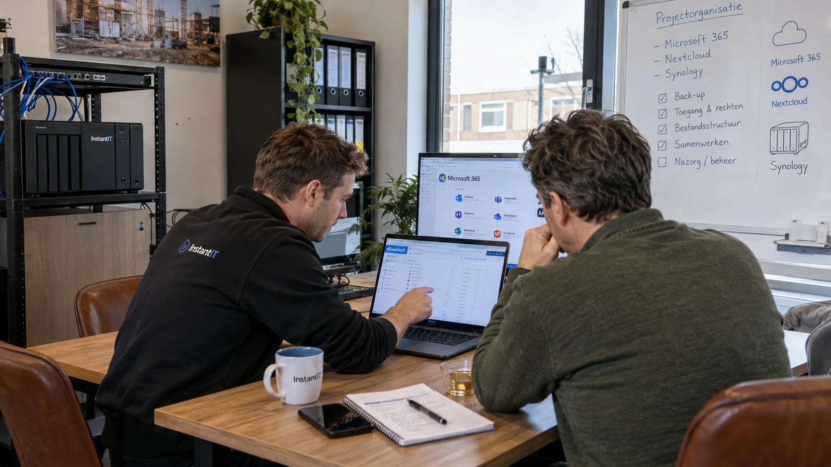 Microsoft 365, Nextcloud en Synology op orde bij een projectorganisatie