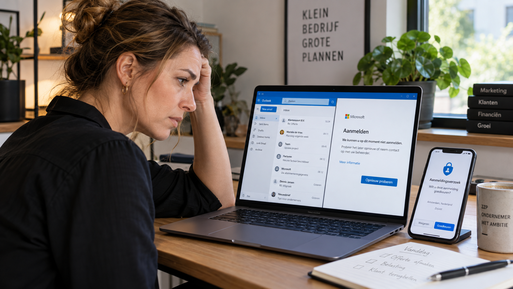 Microsoft 365-inloglus: zzp’er kreeg weer toegang na Authenticator-probleem